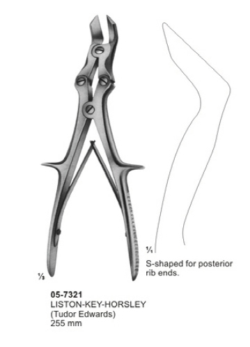 Rib Holding Forceps, Bone Cutting Forceps, Rib Rongeurs