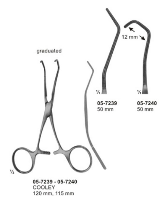 Ring Handle Bulldog Clamps Anastomosis Clamps, Pediatric Types